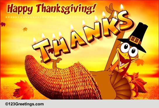 Turkey Day Gifts! Free Happy Thanksgiving eCards, Greeting Cards | 123 ...