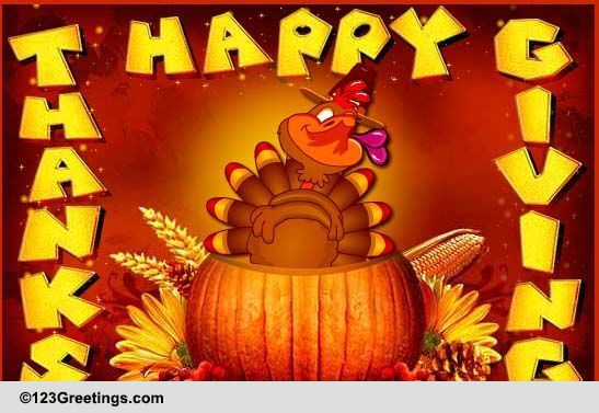 Warm Thanksgiving Blessings! Free Happy Thanksgiving eCards | 123 Greetings