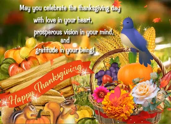 Thanksgiving Message Of Gratitude! Free Happy Thanksgiving eCards | 123 ...