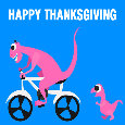 Happy Thanksgiving Dinosaur.