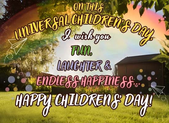 Endless Happiness On Children Day.