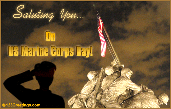 Saluting On US Marine Corps Day...