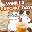 Cute Wishes On Vanilla Cupcake Day!