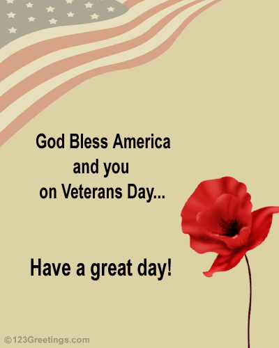 Veterans Day Patriotic Wish...