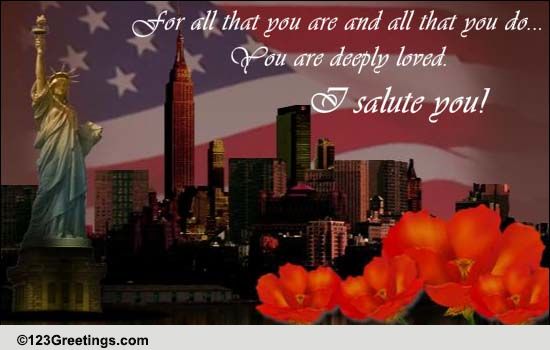 To The Veteran Who's Deeply Loved.
