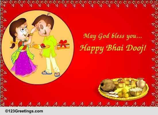 Love And Wishes On Bhai Dooj.