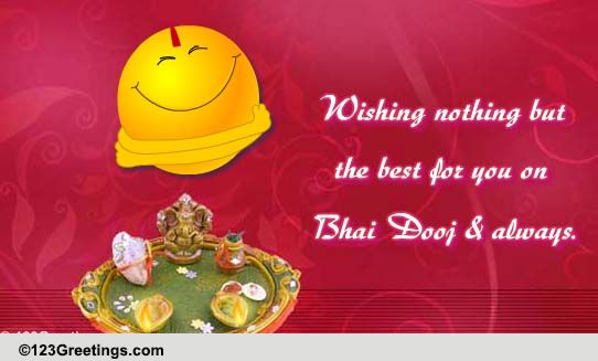 Best Wishes On Bhai Dooj.