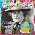 Juliette Gordon Low Birthday E-card.