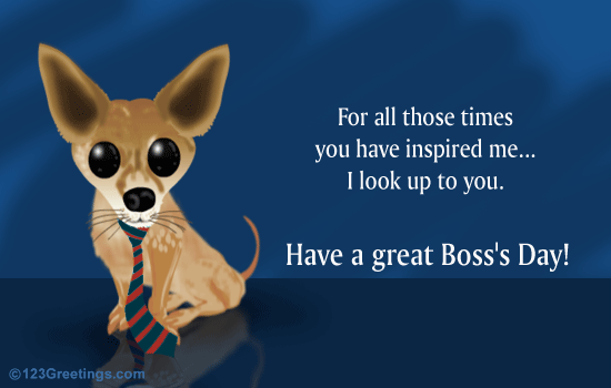 Boss's Day Appreciation...