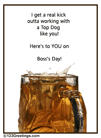 Cheers To Boss's Day!