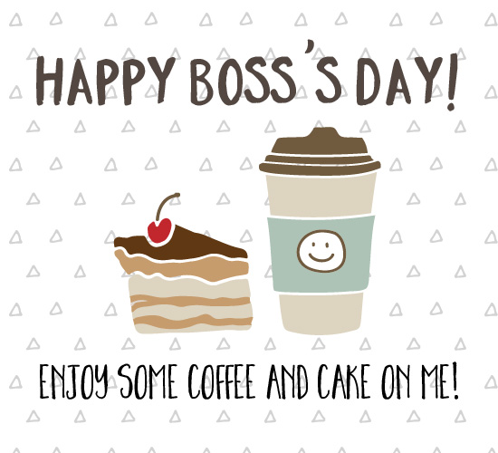 Coffee And Cake For Boss’s Day.