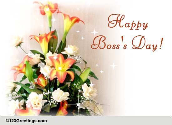 Warm Wish On Boss's Day. Free Happy Boss's Day eCards, Greeting Cards ...