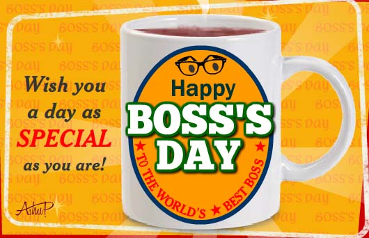 Wishes For A Wonderful Boss. Free Happy Boss's Day eCards | 123 Greetings