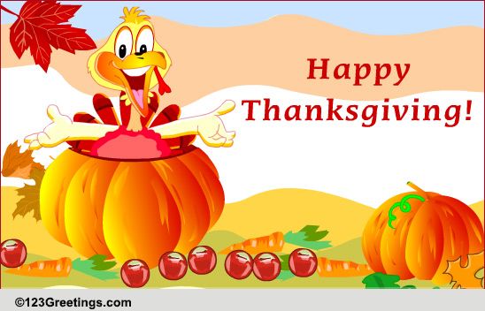 A Thanksgiving Hug For Your Family. Free Family eCards, Greeting Cards ...