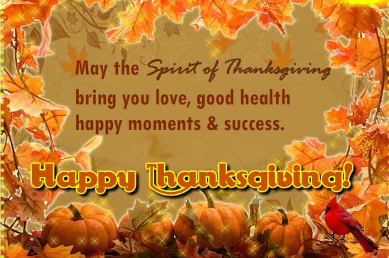 Spirit Of Thanksgiving Brings... Free Spirit of Thanksgiving eCards ...