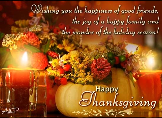 Thank You Thanksgiving Greetings! Free Thank You eCards, Greeting Cards ...