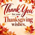 Return Their Kind Thanksgiving Wishes