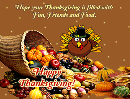 Thanksgiving Wish With Turkey.