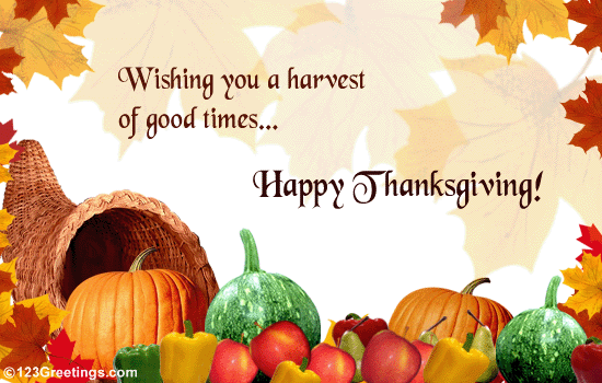 Thanksgiving Harvest Free Happy Thanksgiving eCards 