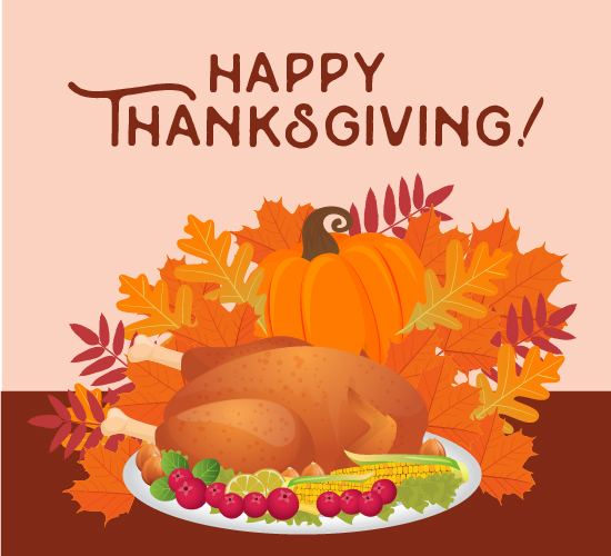 Thanksgiving Meal. Free Happy Thanksgiving eCards, Greeting Cards | 123 ...