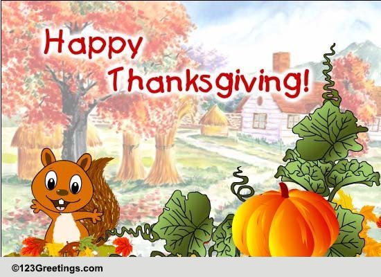 Cute Wish On Canadian Thanksgiving. Free Happy Thanksgiving eCards ...