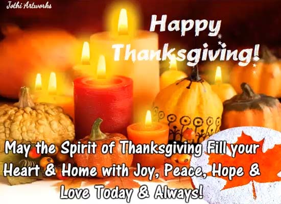 The Spirit Of Thanksgiving! Free Happy Thanksgiving eCards | 123 Greetings