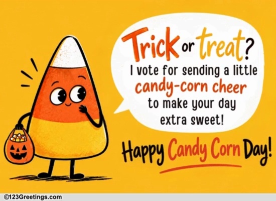 Share Some Cheer On Candy Corn Day