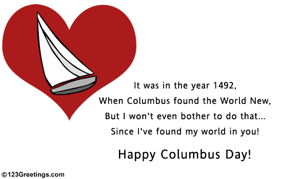 Columbus Day With You...