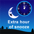 Extra Hour Of Snooze!