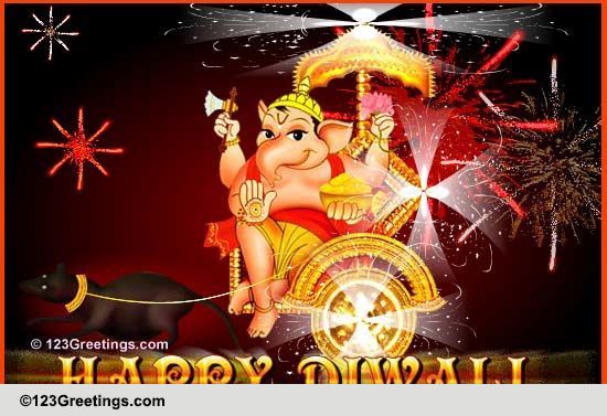 Lord Ganesha's Diwali Fireworks!