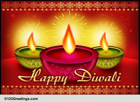 Diwali Diyas! Free Diyas eCards, Greeting Cards | 123 Greetings