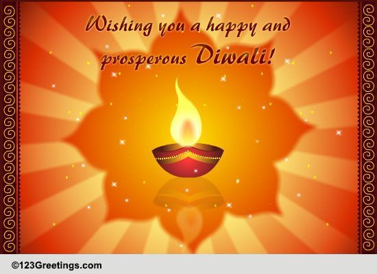 Prosperous Diwali Wishes! Free Diyas eCards, Greeting Cards | 123 Greetings