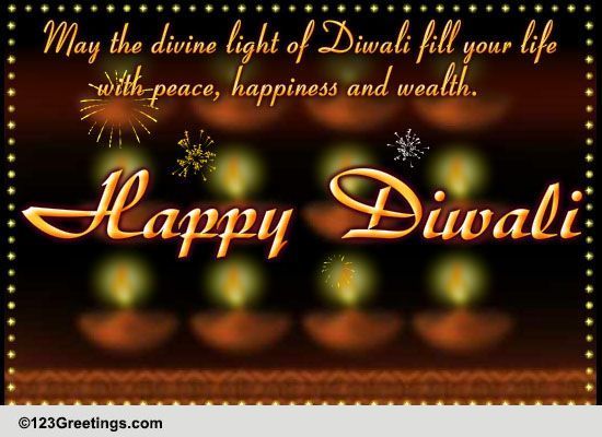 Diwali Diyas Cards, Free Diwali Diyas Wishes, Greeting Cards | 123 ...