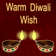 A Warm Diwali Wish With Diyas!