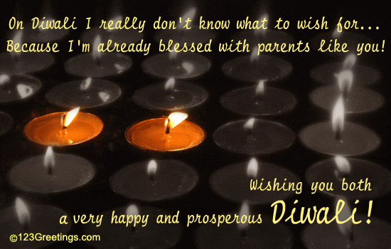 On Diwali... Wish Your Parents!