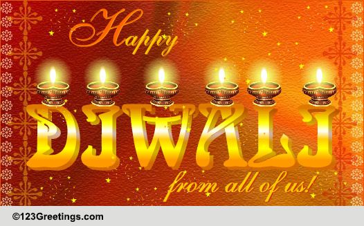Happy Diwali From All Of Us...