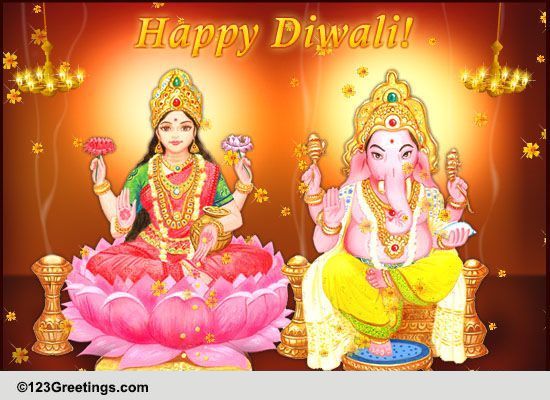 Divine Diwali Blessings! Free Family eCards, Greeting Cards | 123 Greetings