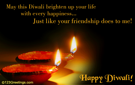 Wishes For Your Friend On Diwali!