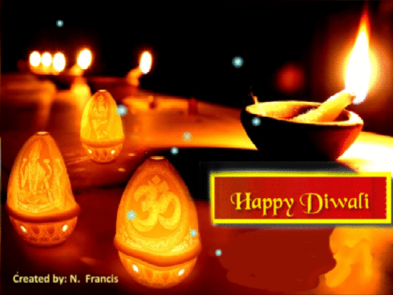 Flaming Sparks Of Diwali.