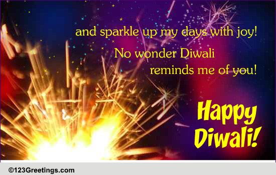 You Sparkle Up My Days...