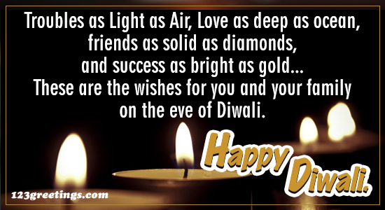 Diwali Wishes For Family.