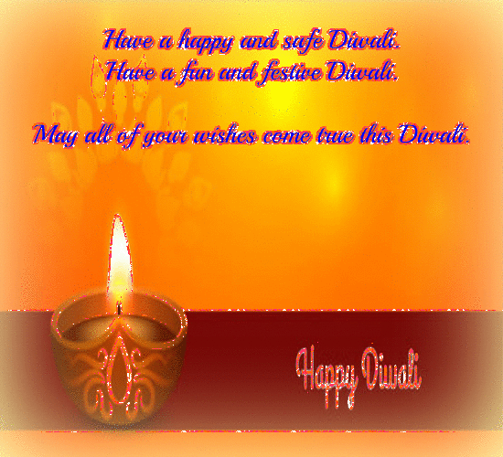 Wishing You A Safe & Happy Diwali.