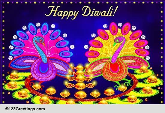 A Beautiful Diwali Rangoli!