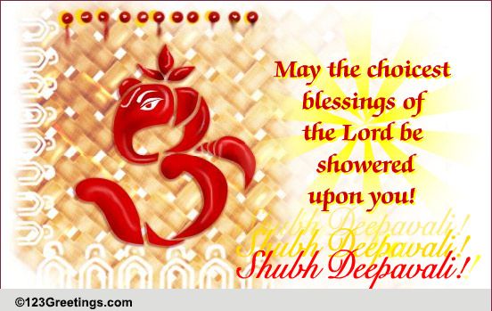 May Choicest Blessings Be Showered On You!