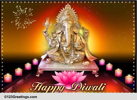 Ganesh Diwali Blessings! Free Religious Blessings eCards, Greeting ...