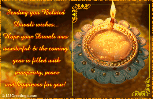 Belated Diwali Wishes...