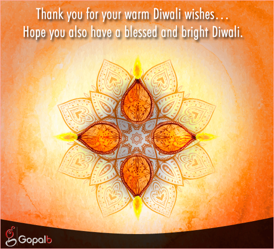 thank you for diwali gifts