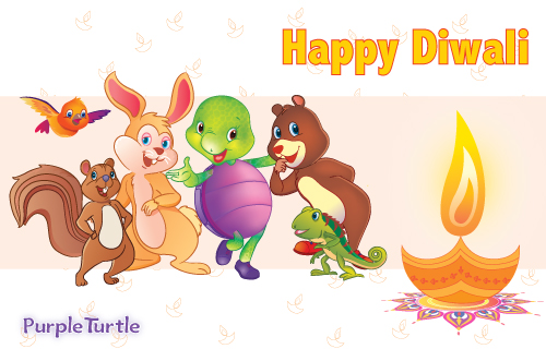 Happy Diwali Wishes By Purple Turtle.