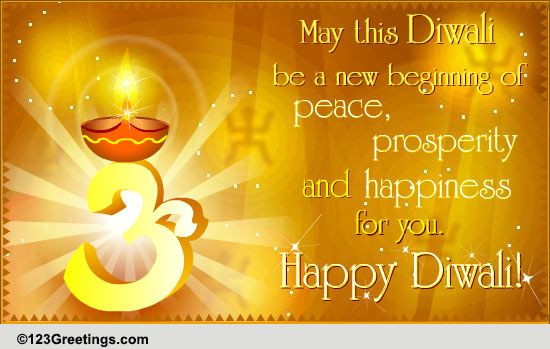 Peace & Prosperity On Diwali... Free Happy Diwali Wishes eCards | 123 ...