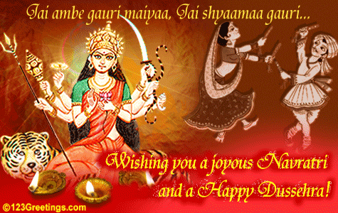 Joyous Navratri And Happy Dussehra!